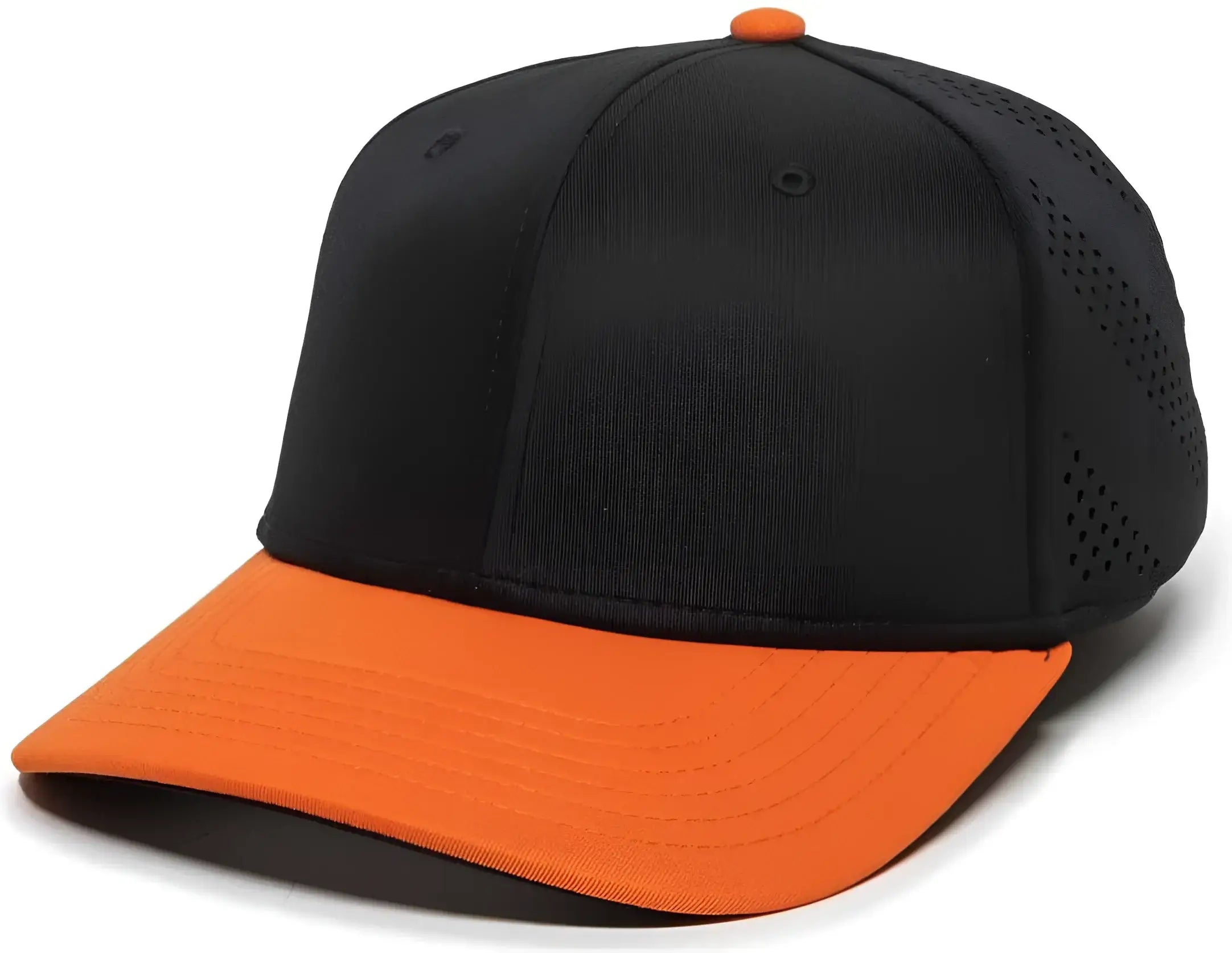 OC Sports AIR25 Flexible Fitting Cap - Black Orange