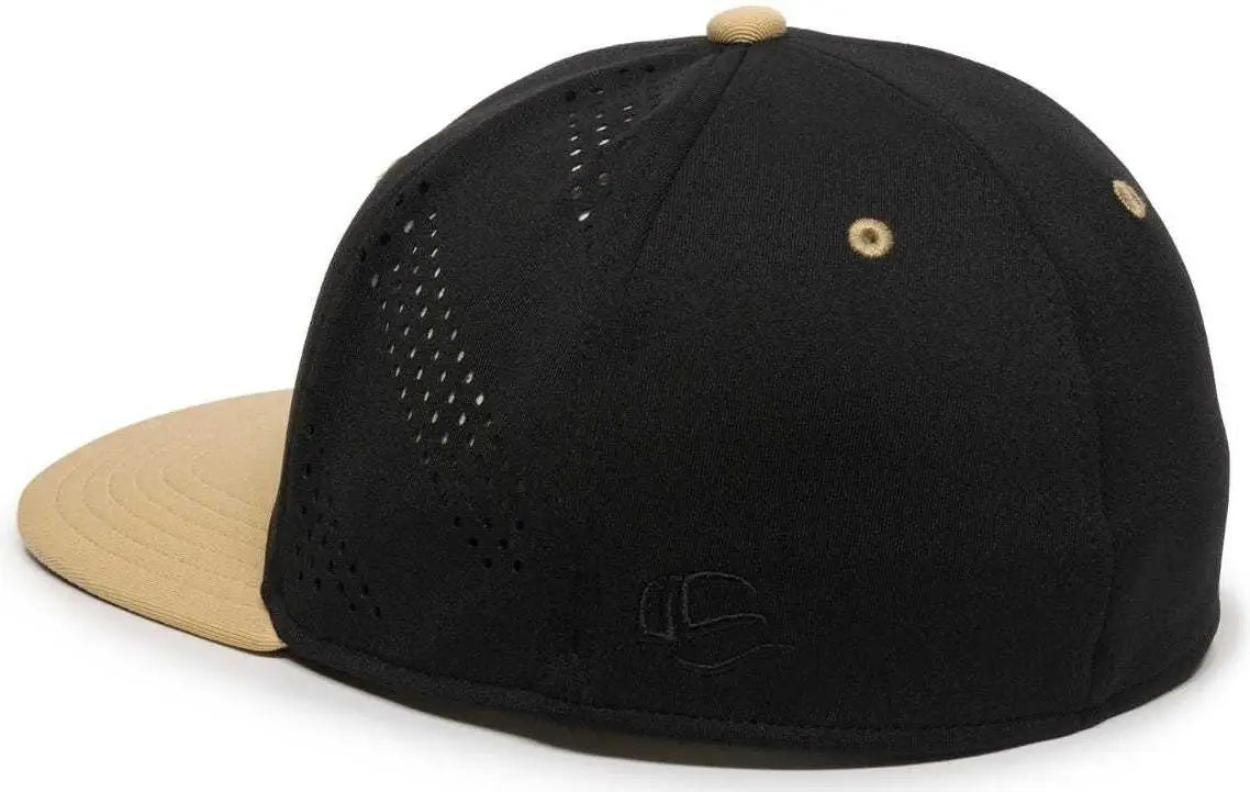 OC Sports AIR25 Flexible Fitting Cap - Black Vegas Gold