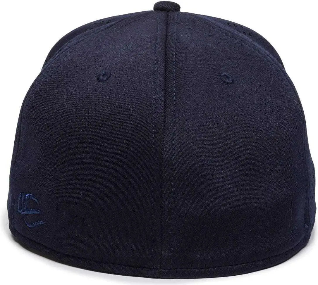 OC Sports AIR25 Flexible Fitting Cap - Columbia Blue Navy Navy