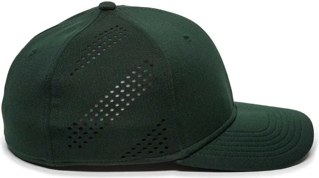 OC Sports AIR25 Flexible Fitting Cap - Dark Green