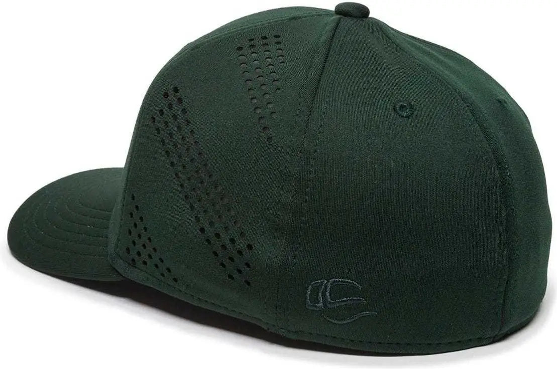OC Sports AIR25 Flexible Fitting Cap - Dark Green