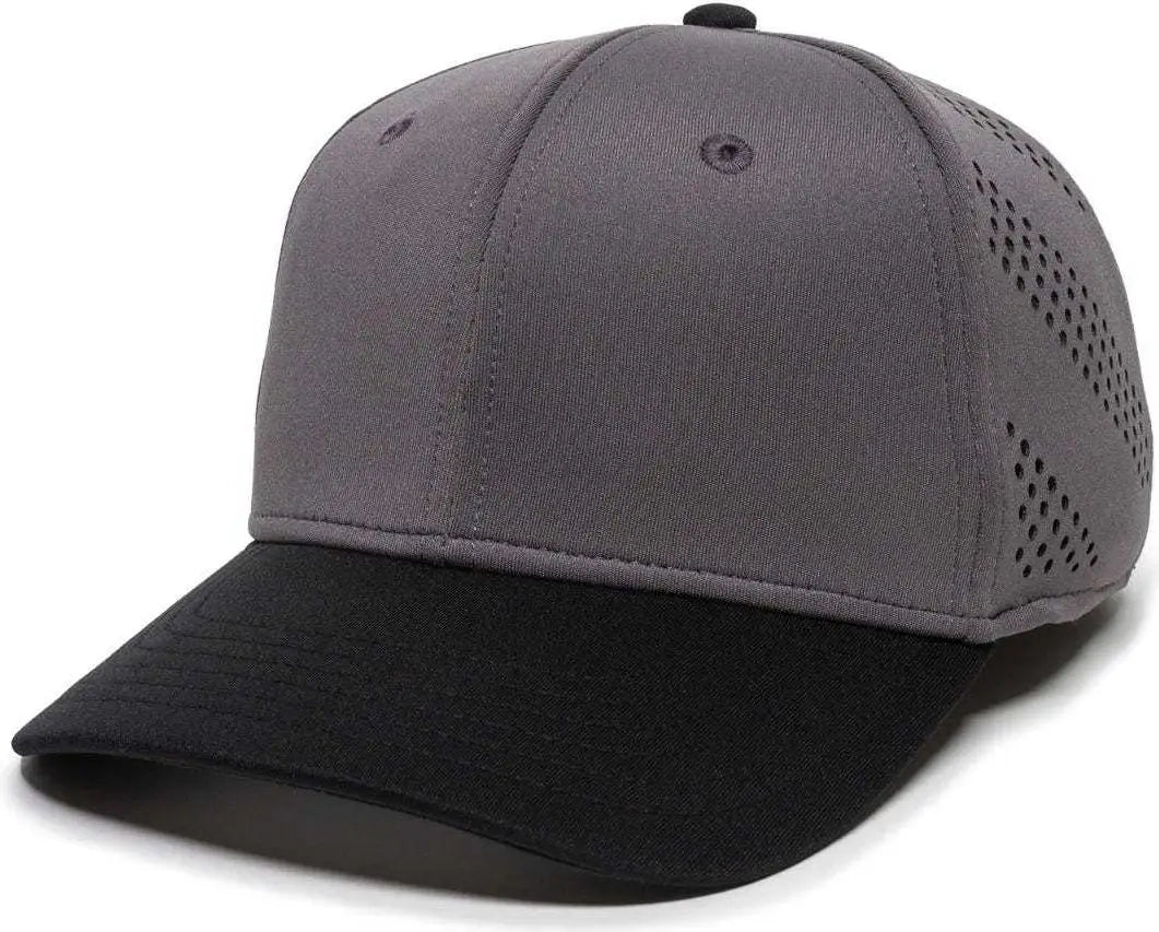 OC Sports AIR25 Flexible Fitting Cap - Graphite Black