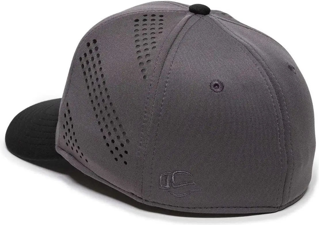OC Sports AIR25 Flexible Fitting Cap - Graphite Black