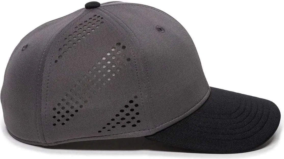 OC Sports AIR25 Flexible Fitting Cap - Graphite Black