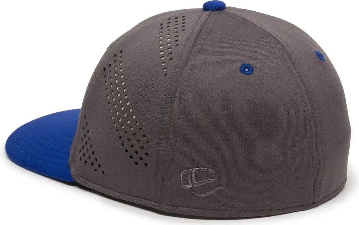OC Sports AIR25 Flexible Fitting Cap - Graphite Royal