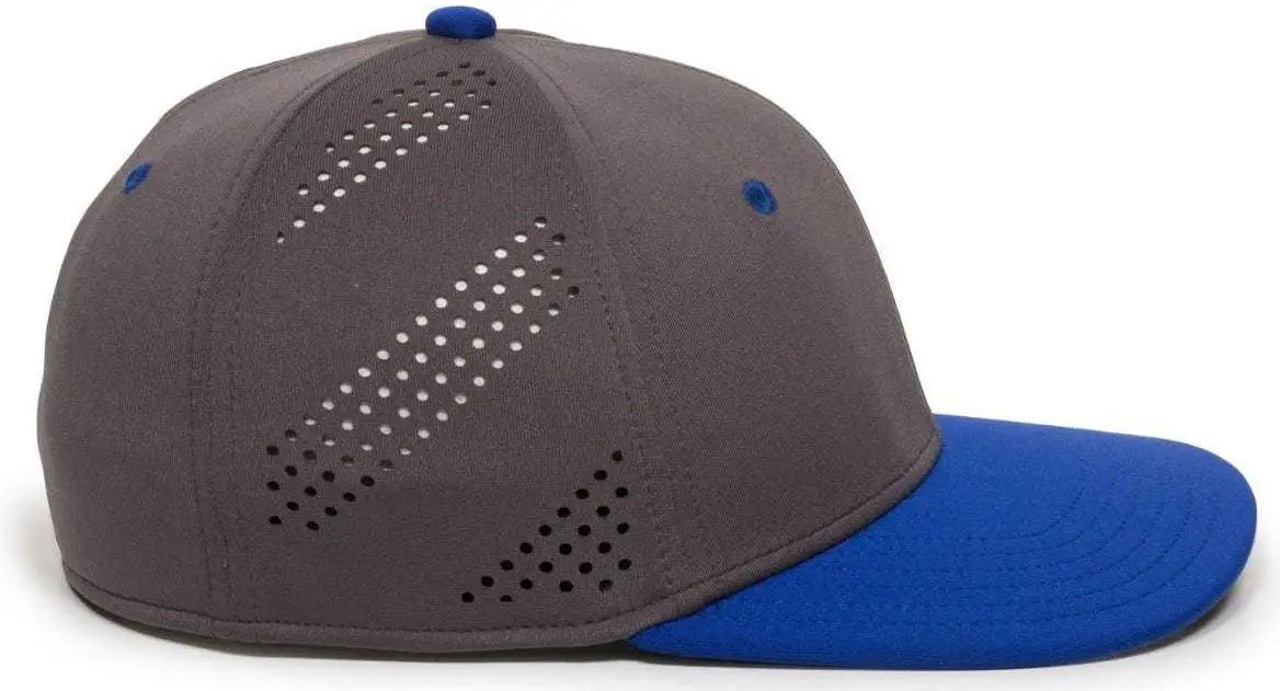 OC Sports AIR25 Flexible Fitting Cap - Graphite Royal