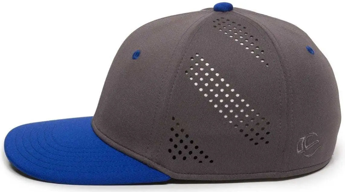 OC Sports AIR25 Flexible Fitting Cap - Graphite Royal
