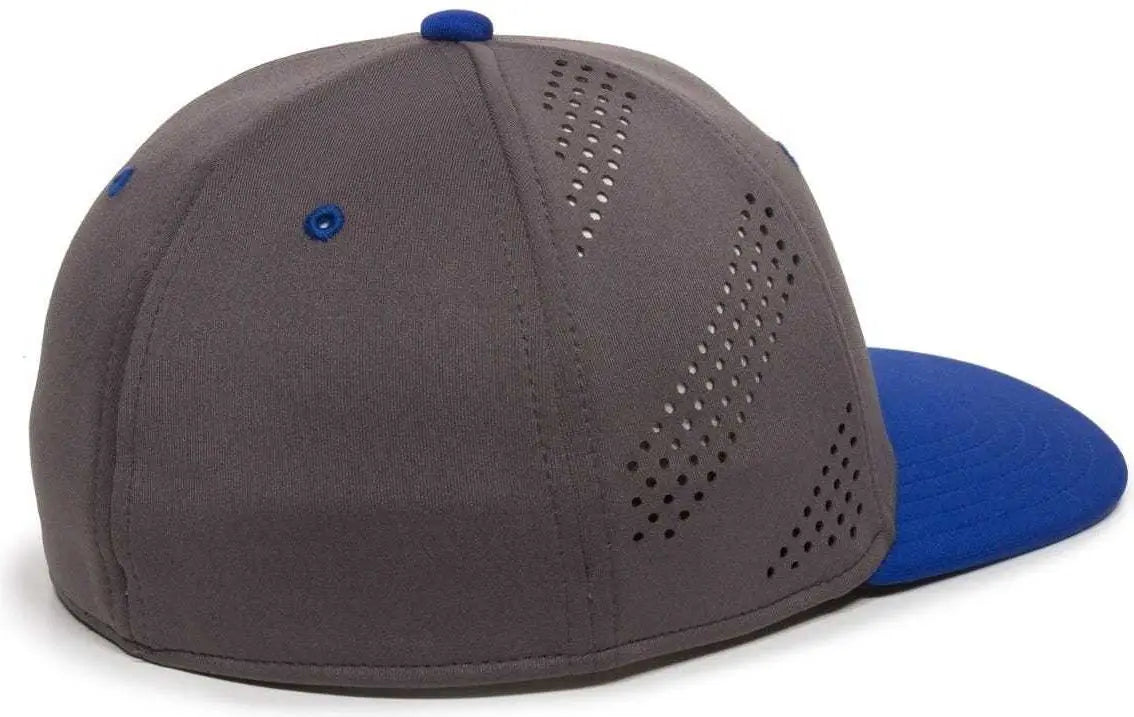 OC Sports AIR25 Flexible Fitting Cap - Graphite Royal