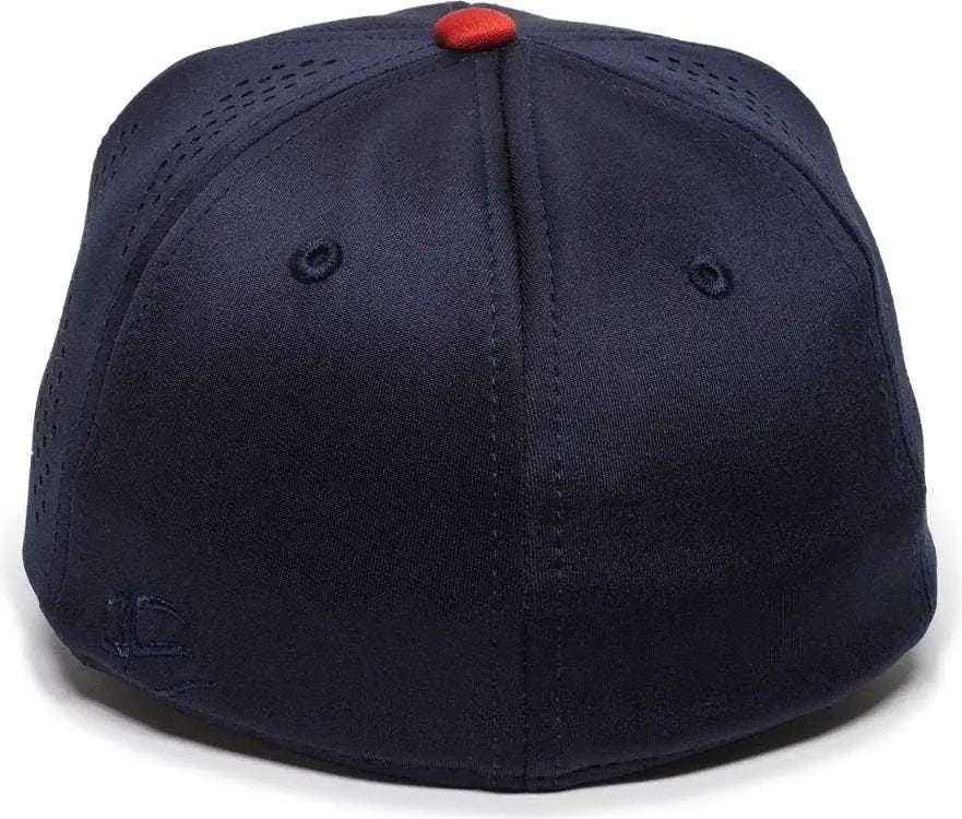 OC Sports AIR25 Flexible Fitting Cap - Navy Red