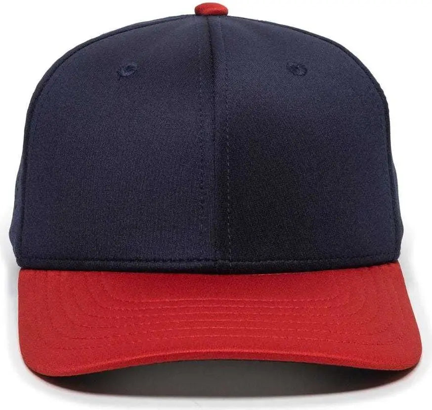 OC Sports AIR25 Flexible Fitting Cap - Navy Red
