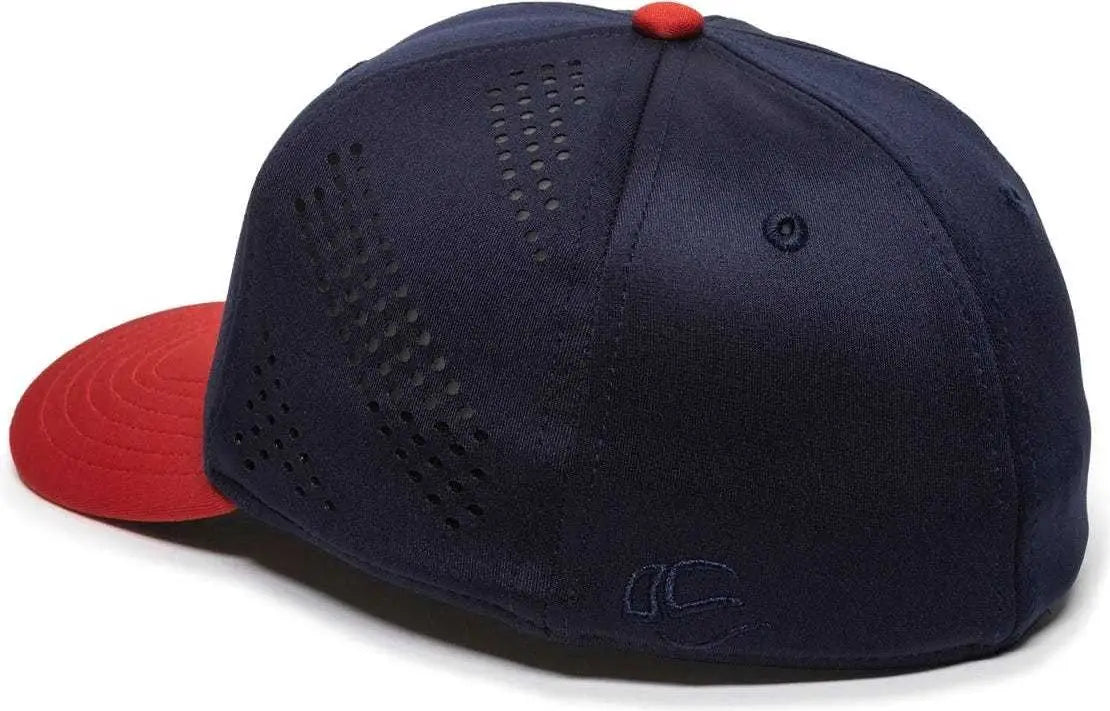OC Sports AIR25 Flexible Fitting Cap - Navy Red