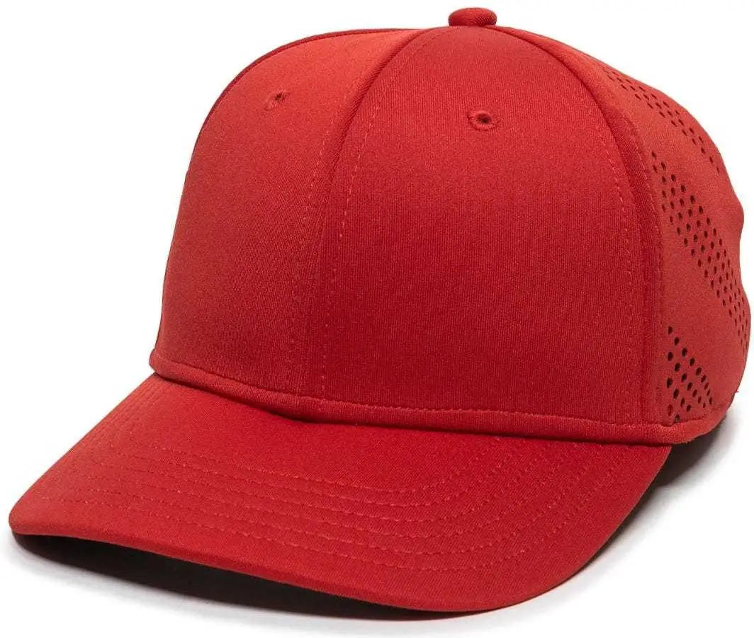 OC Sports AIR25 Flexible Fitting Cap - Red
