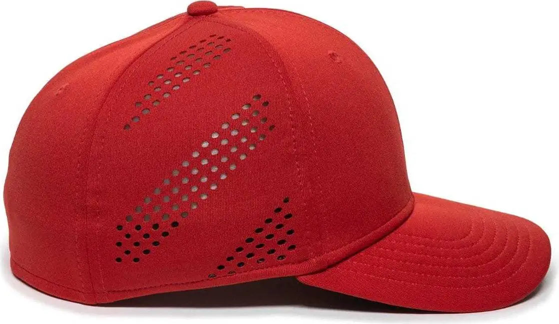 OC Sports AIR25 Flexible Fitting Cap - Red