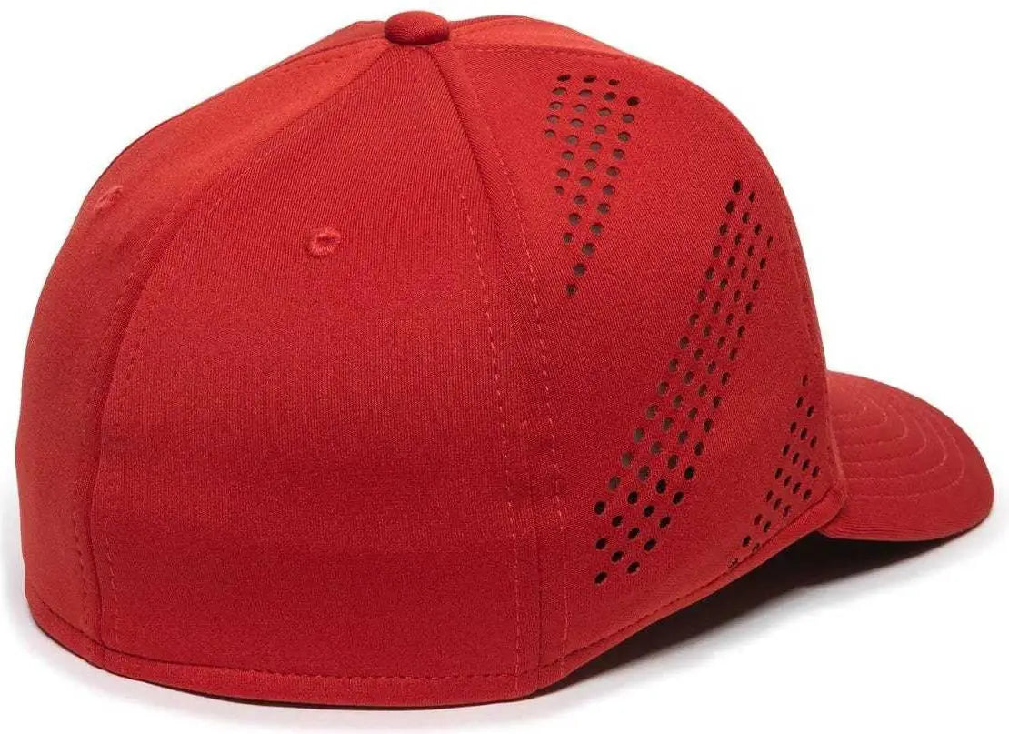 OC Sports AIR25 Flexible Fitting Cap - Red
