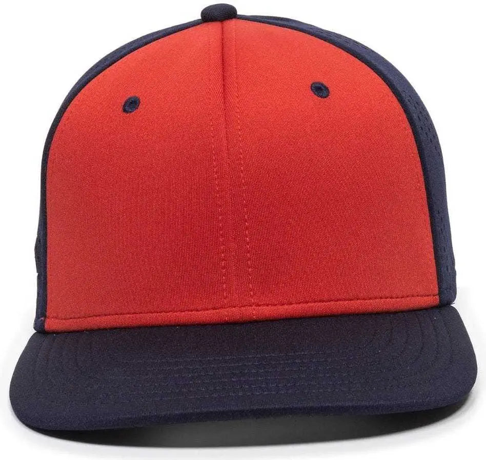 OC Sports AIR25 Flexible Fitting Cap - Red Navy