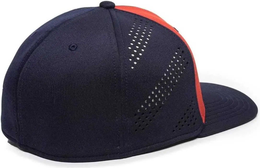 OC Sports AIR25 Flexible Fitting Cap - Red Navy