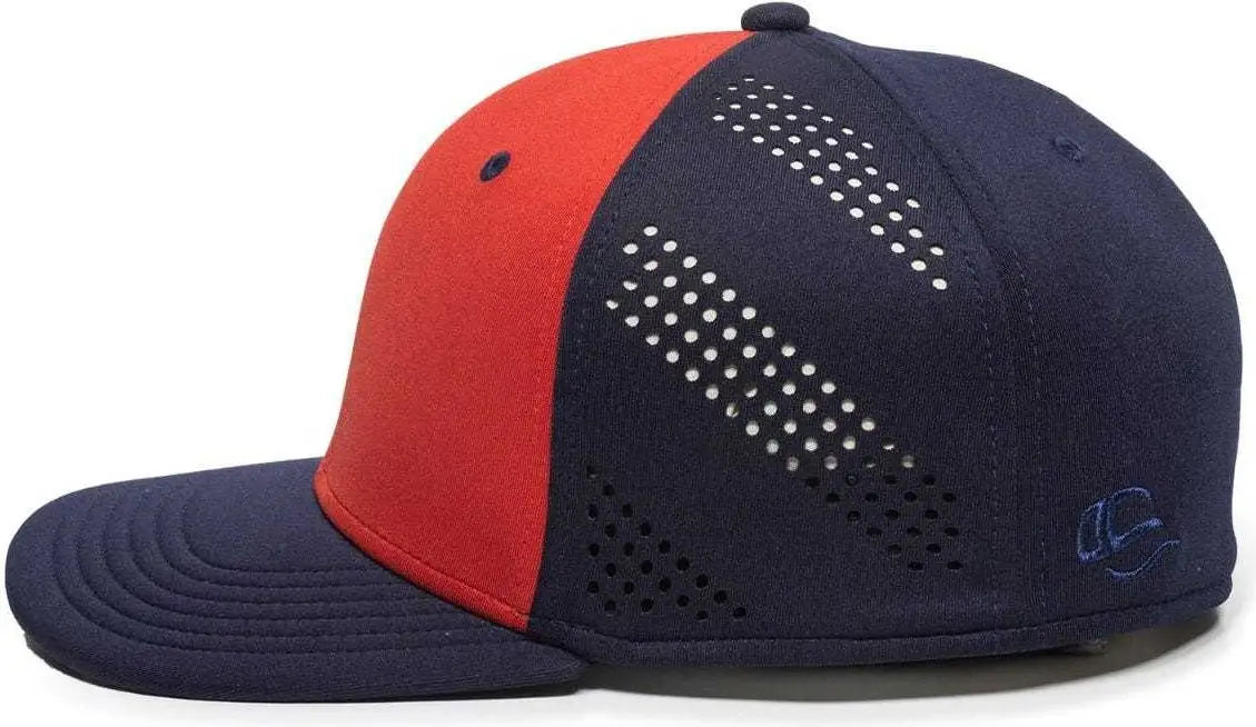 OC Sports AIR25 Flexible Fitting Cap - Red Navy