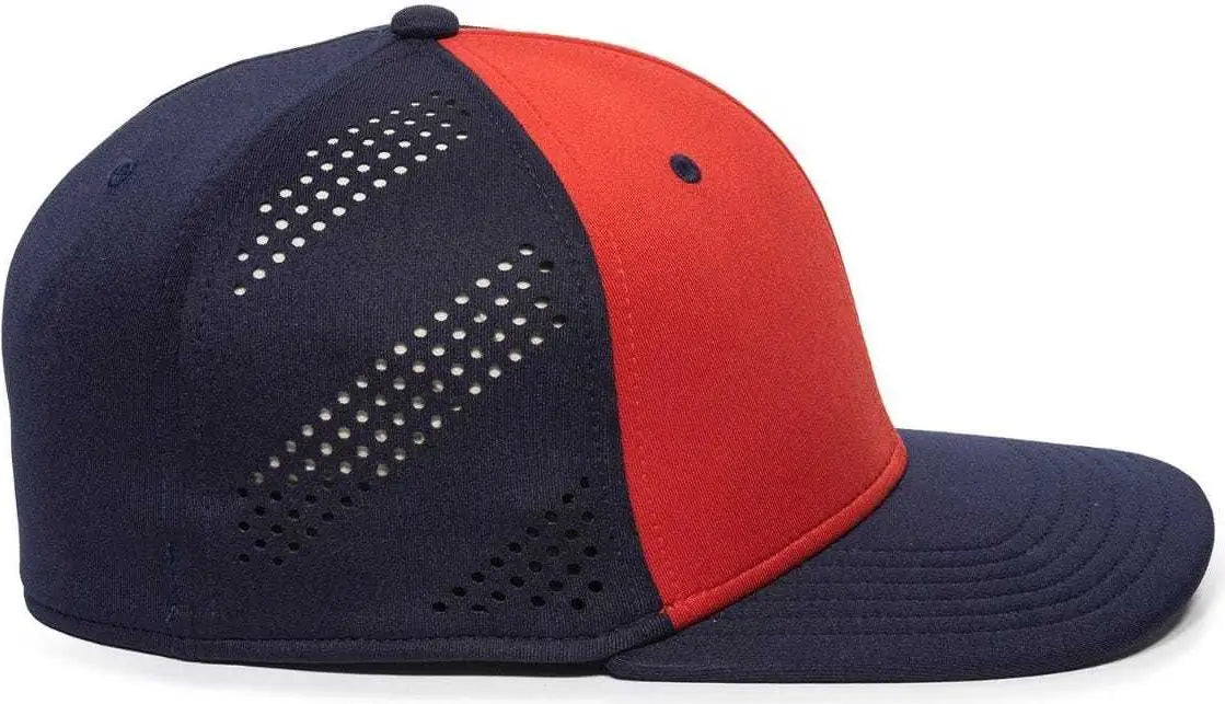 OC Sports AIR25 Flexible Fitting Cap - Red Navy