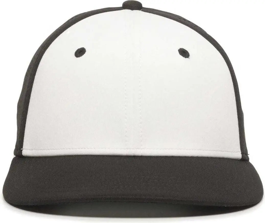 OC Sports AIR25 Flexible Fitting Cap - White Black Black