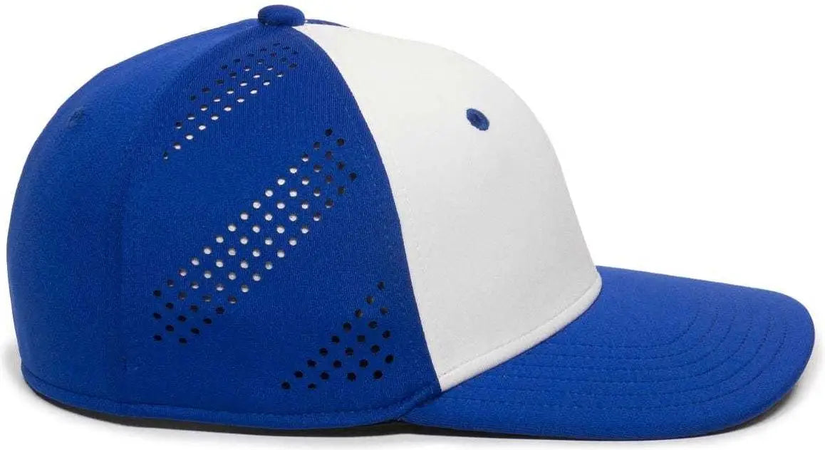 OC Sports AIR25 Flexible Fitting Cap - White Royal Royal