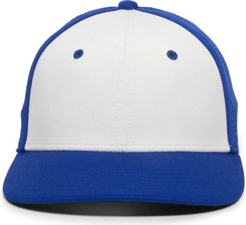 OC Sports AIR25 Flexible Fitting Cap - White Royal Royal