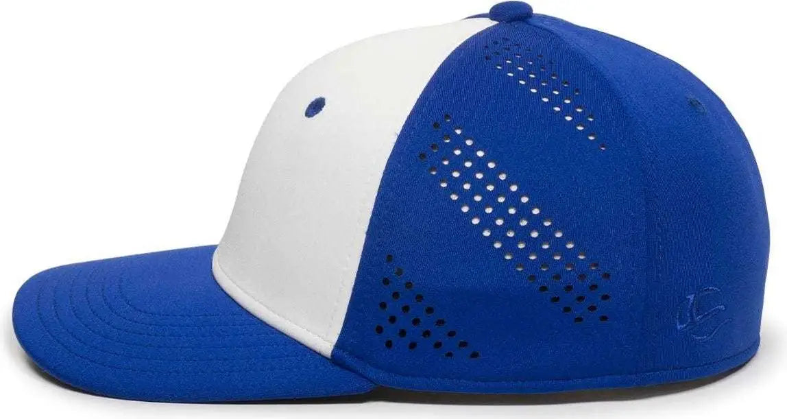 OC Sports AIR25 Flexible Fitting Cap - White Royal Royal