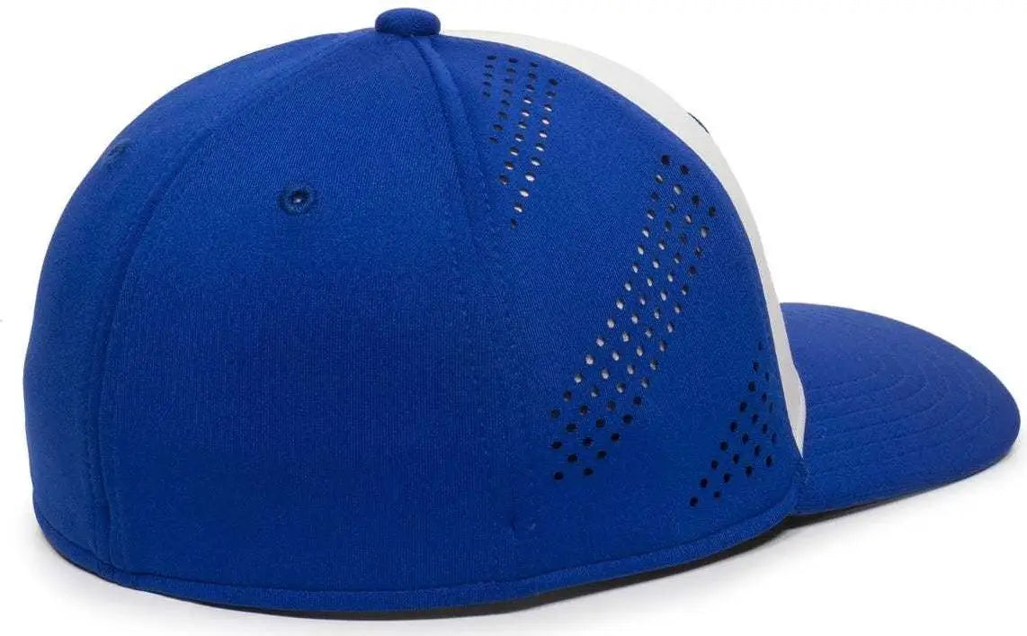 OC Sports AIR25 Flexible Fitting Cap - White Royal Royal