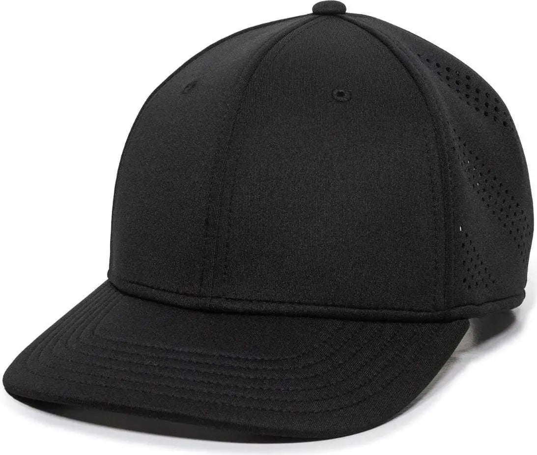 OC Sports AIR50 Proflex Adjustable Performance Cap - Black - Black / 6 7/8’’ - 7 1/2’’