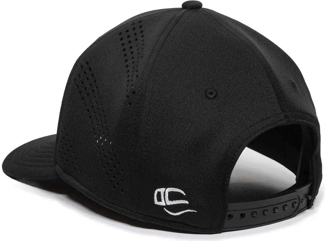 OC Sports AIR50 Proflex Adjustable Performance Cap - Black - Black / 6 7/8’’ - 7 1/2’’