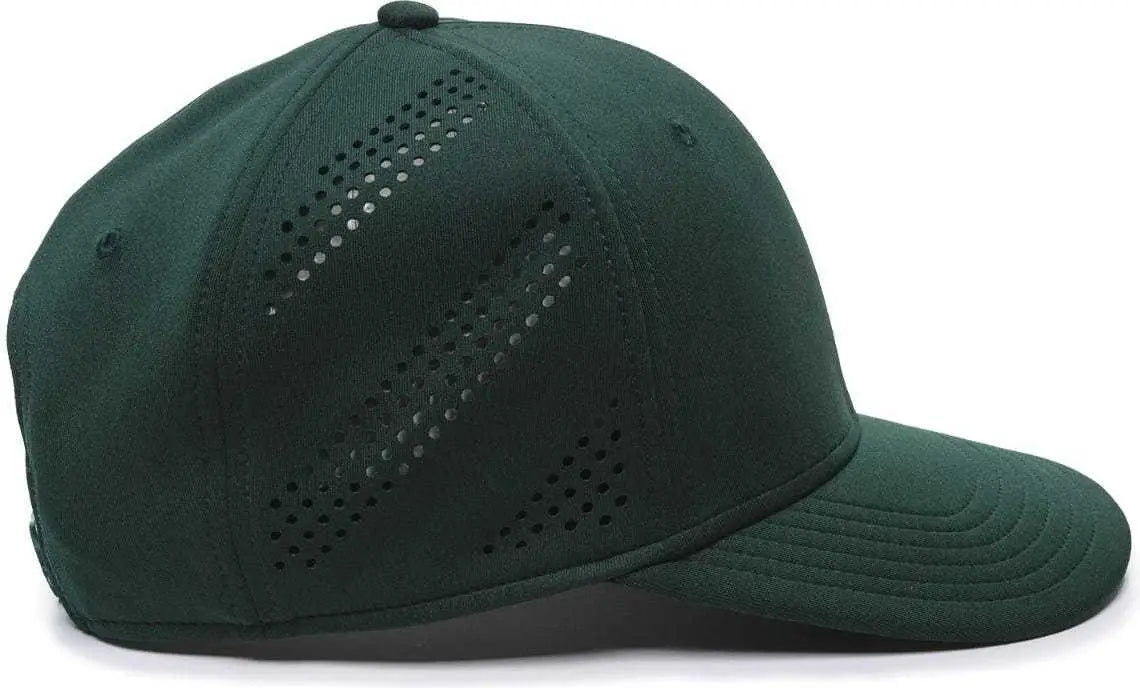 OC Sports AIR50 Proflex Adjustable Performance Cap - Dark Green - Forest / 6 7/8’’ - 7 1/2’’