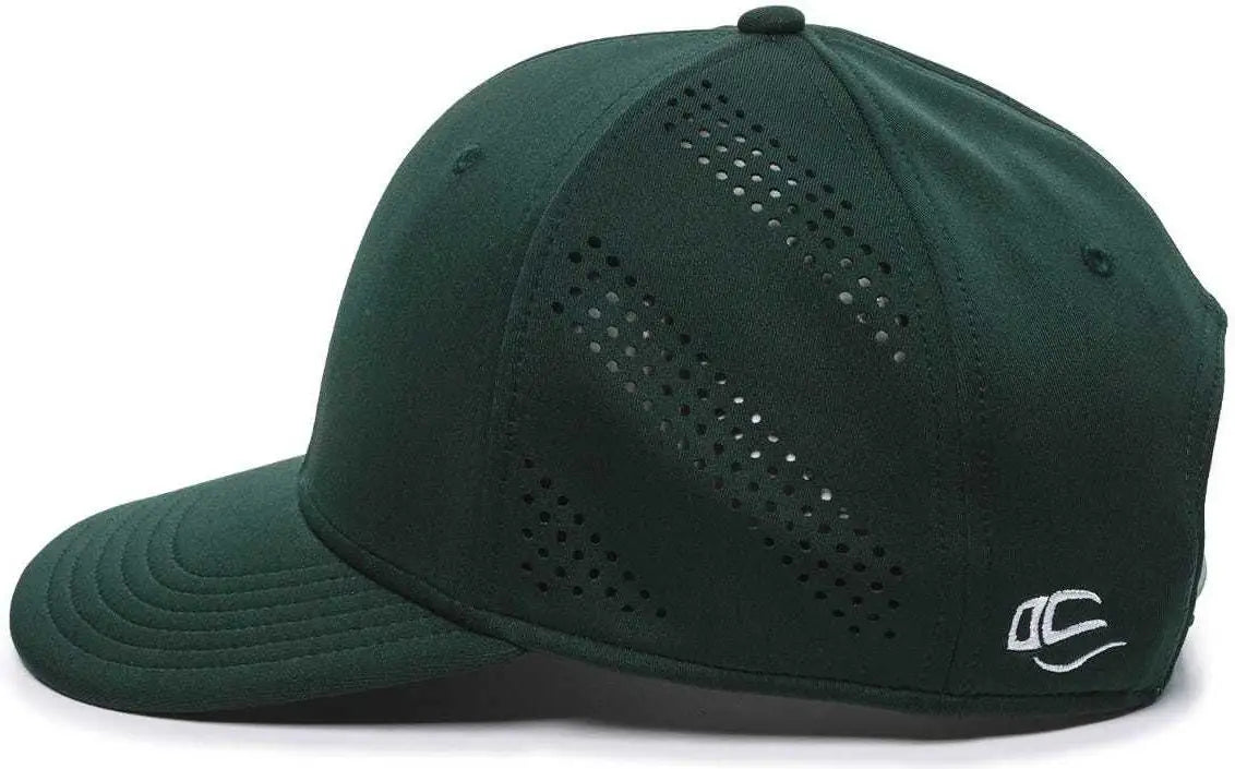 OC Sports AIR50 Proflex Adjustable Performance Cap - Dark Green - Forest / 6 7/8’’ - 7 1/2’’
