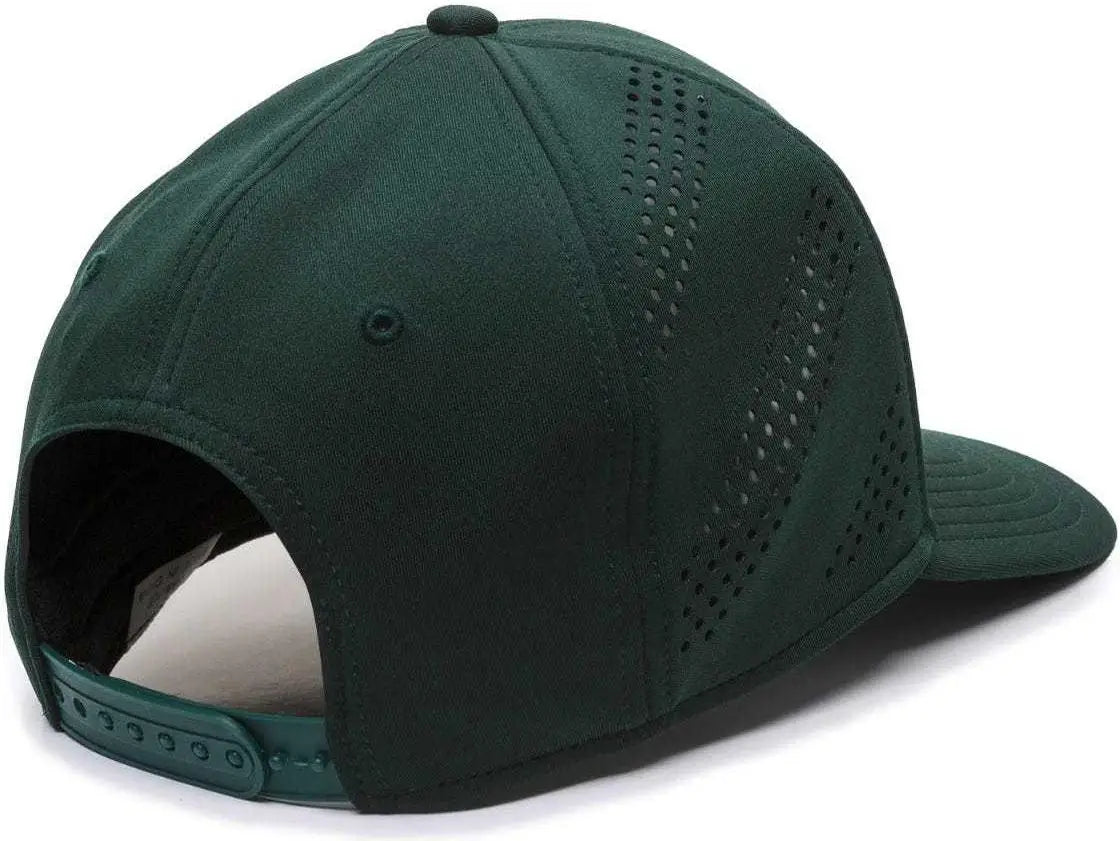 OC Sports AIR50 Proflex Adjustable Performance Cap - Dark Green - Forest / 6 7/8’’ - 7 1/2’’