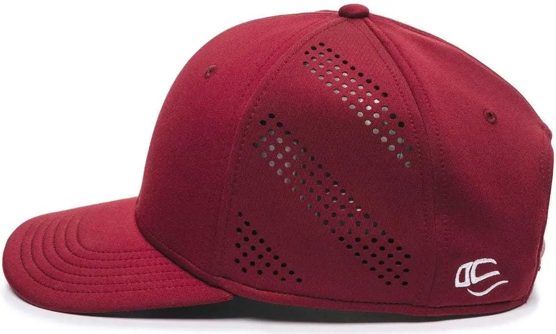 OC Sports AIR50 Proflex Adjustable Performance Cap - Maroon - Maroon / 6 7/8’’ - 7 1/2’’