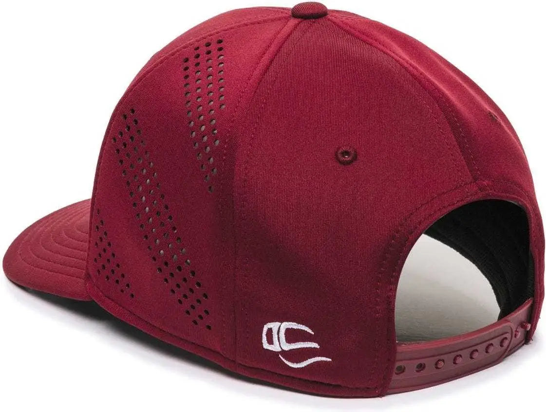 OC Sports AIR50 Proflex Adjustable Performance Cap - Maroon - Maroon / 6 7/8’’ - 7 1/2’’
