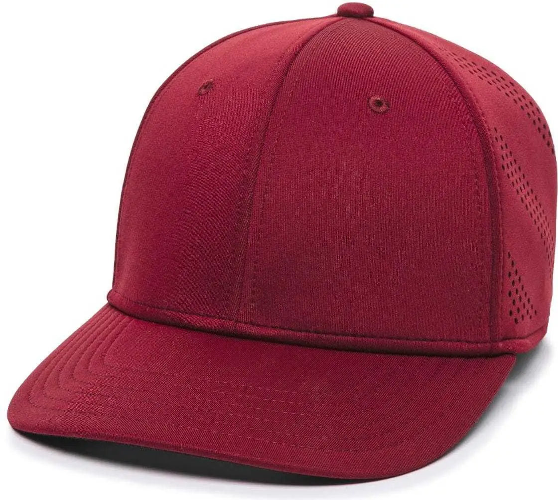 OC Sports AIR50 Proflex Adjustable Performance Cap - Maroon - Maroon / 6 7/8’’ - 7 1/2’’