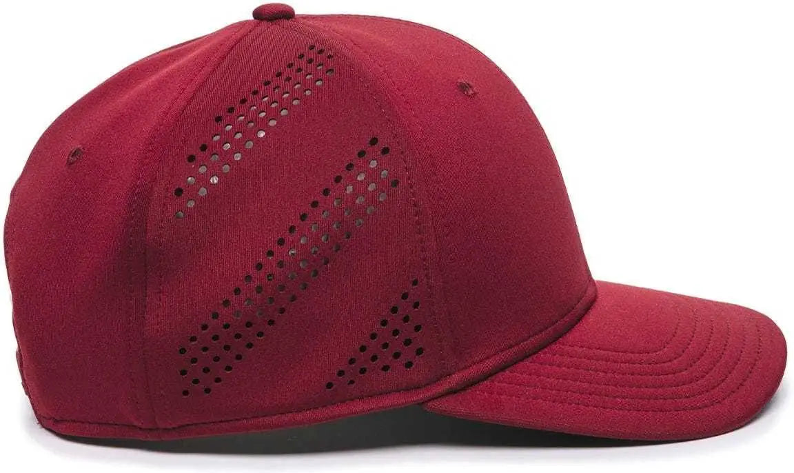 OC Sports AIR50 Proflex Adjustable Performance Cap - Maroon - Maroon / 6 7/8’’ - 7 1/2’’