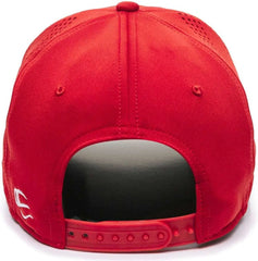 OC Sports AIR50 Proflex Adjustable Performance Cap - Red - Red / 6 7/8’’ - 7 1/2’’