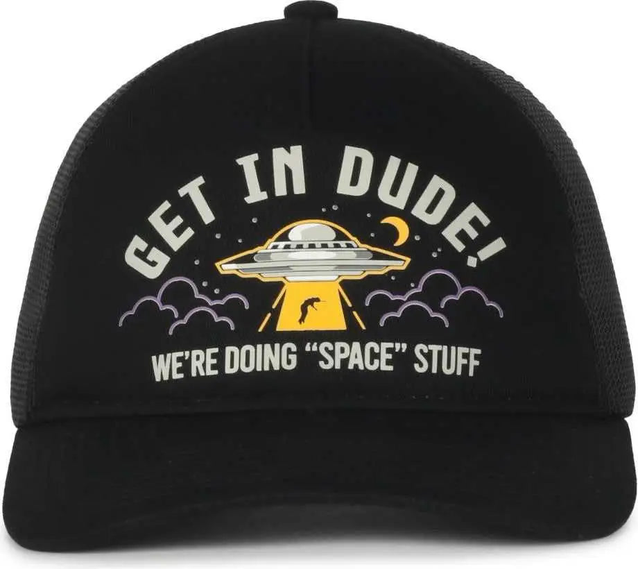 OC Sports ALIEN04 Pro Crown Dad Cap - Black Black - Black / 6 7/8’’ - 7 1/2’’