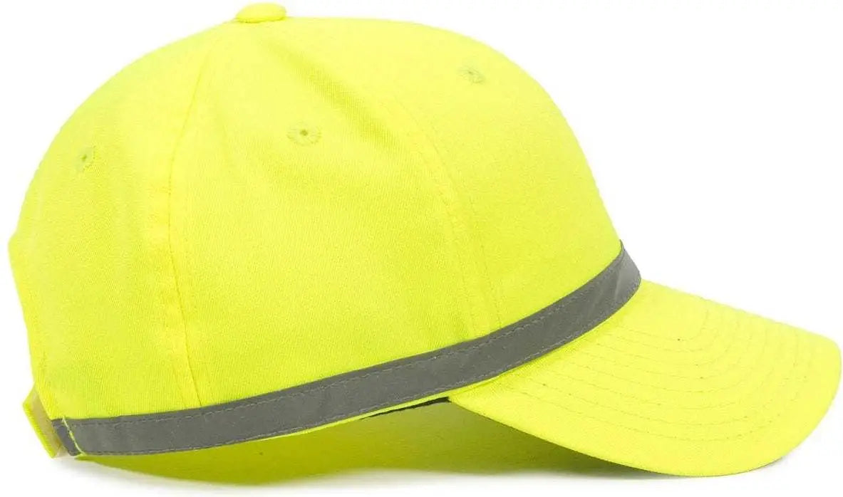 OC Sports ANSI-100 Adjustable Cap - Safety Yellow - Yellow / 6 7/8’’ - 7 1/2’’
