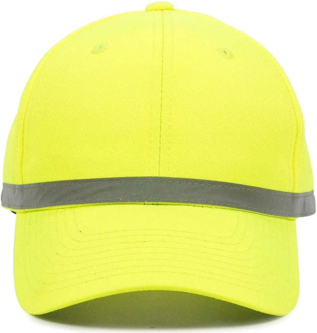 OC Sports ANSI-100 Adjustable Cap - Safety Yellow - Yellow / 6 7/8’’ - 7 1/2’’