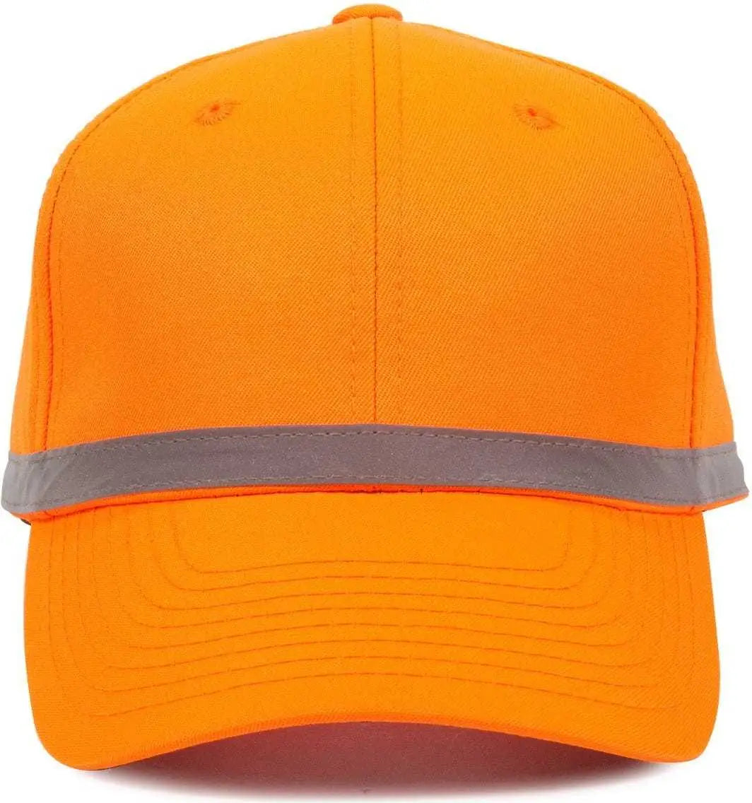 OC Sports ANSI-100 Adjustable Cap that is Easily Visible - Blaze - Blaze / 6 7/8’’ - 7 1/2’’