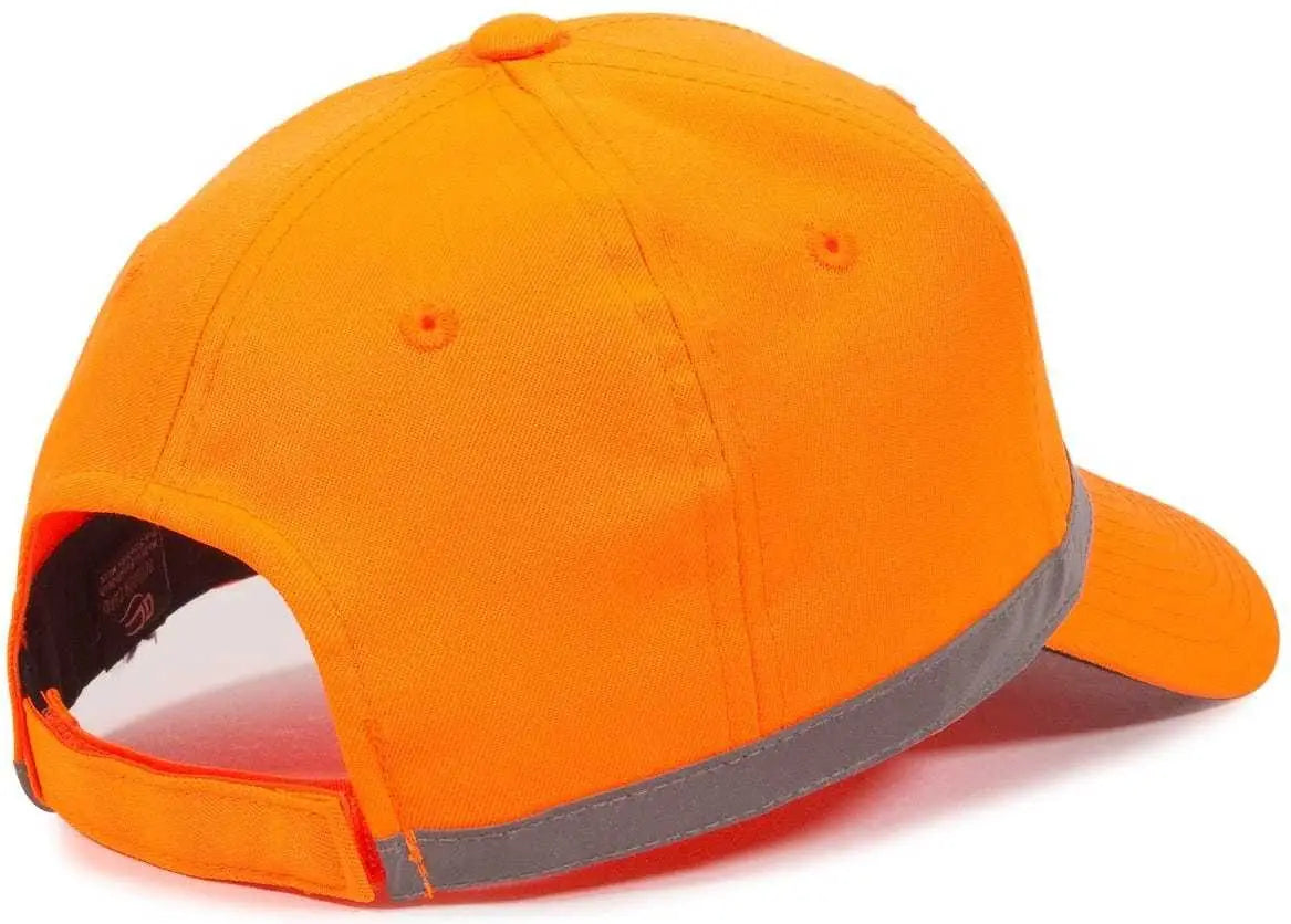 OC Sports ANSI-100 Adjustable Cap that is Easily Visible - Blaze - Blaze / 6 7/8’’ - 7 1/2’’