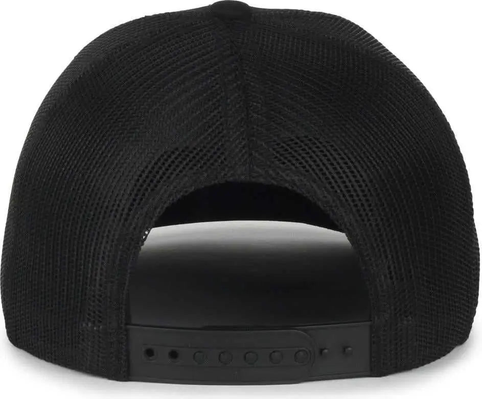 OC Sports ARRWHD01Full Mesh Cap - Black - Black / 6 7/8’’ - 7 1/2’’