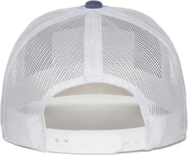 OC Sports BASS76 Cotton Twill Cap - Blue White - Blue White / 6 7/8’’ - 7 1/2’’