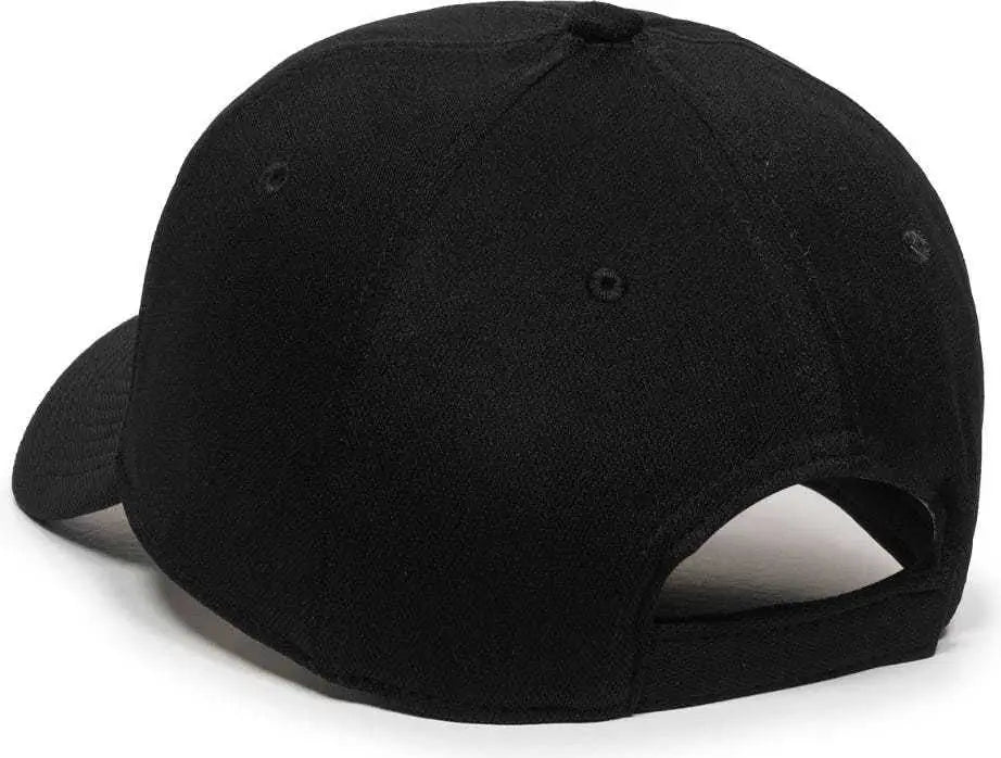 OC Sports BC-615 Adjustable Cap - Black - Black / 6 7/8’’ - 7 1/2’’