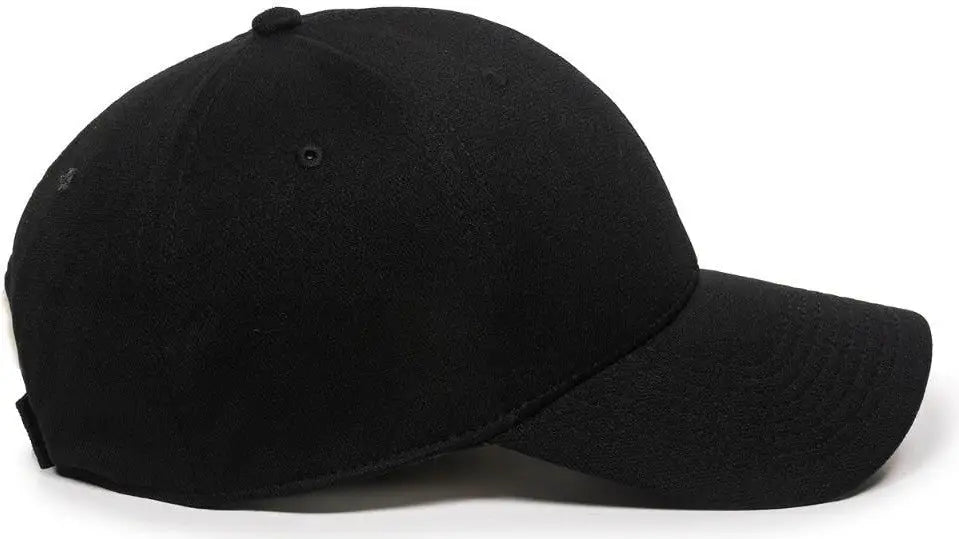 OC Sports BC-615 Adjustable Cap - Black - Black / 6 7/8’’ - 7 1/2’’