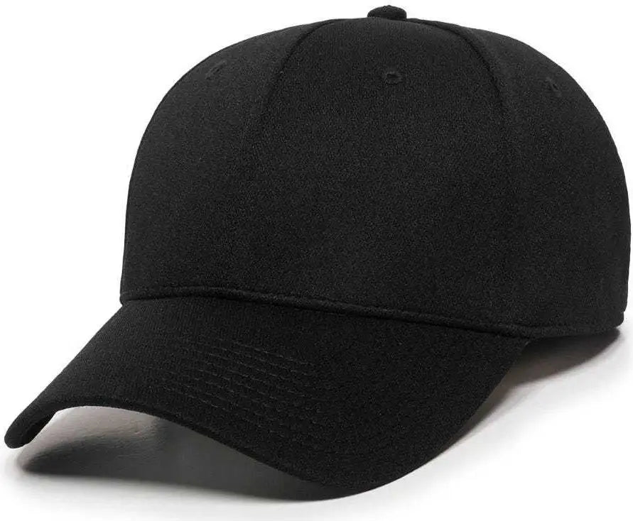 OC Sports BC-615 Adjustable Cap - Black - Black / 6 7/8’’ - 7 1/2’’