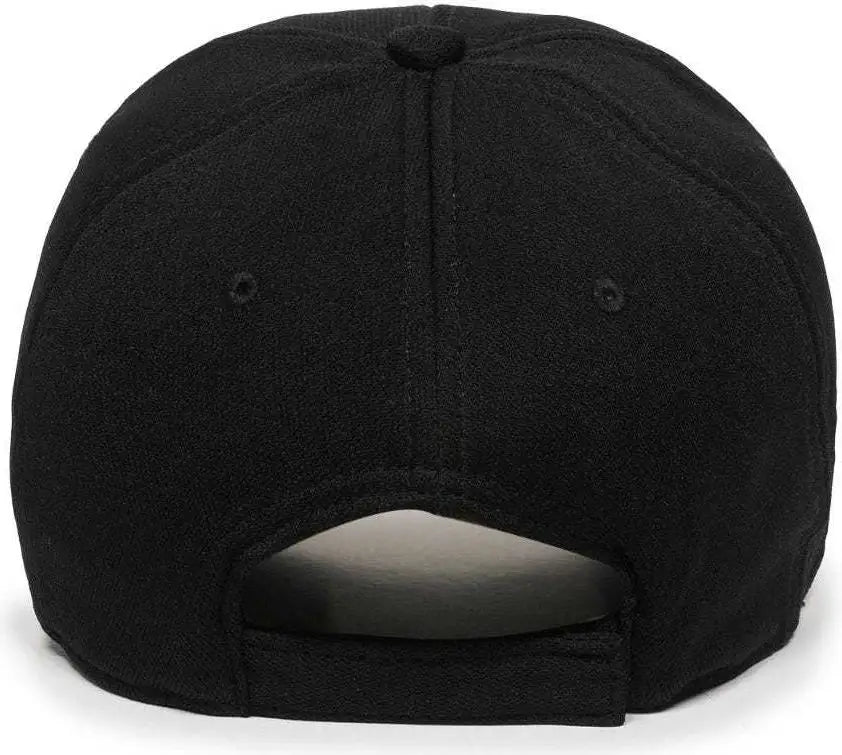 OC Sports BC-615 Adjustable Cap - Black - Black / 6 7/8’’ - 7 1/2’’
