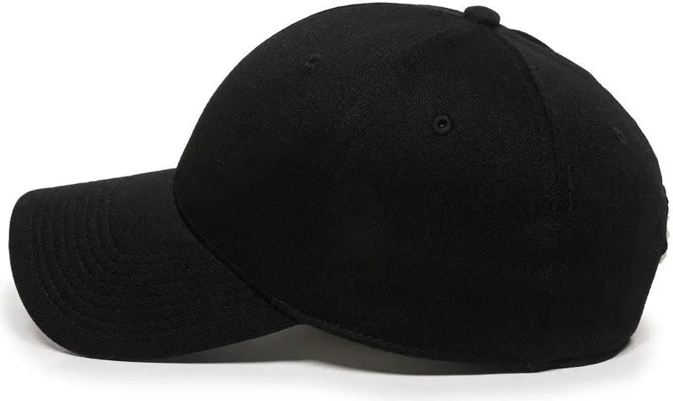 OC Sports BC-615 Adjustable Cap - Black - Black / 6 7/8’’ - 7 1/2’’