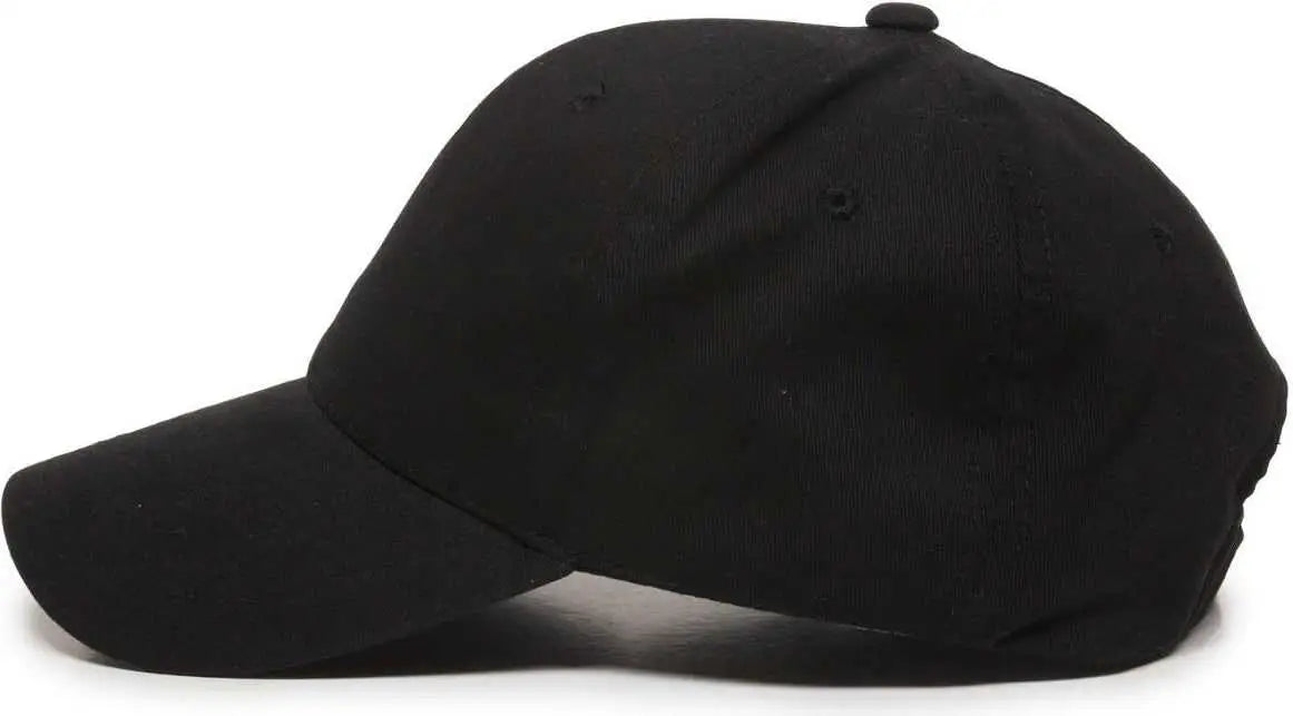 OC Sports BCT-600 Pro Style Cotton Twill - Black - Black / 6 7/8’’ - 7 1/2’’